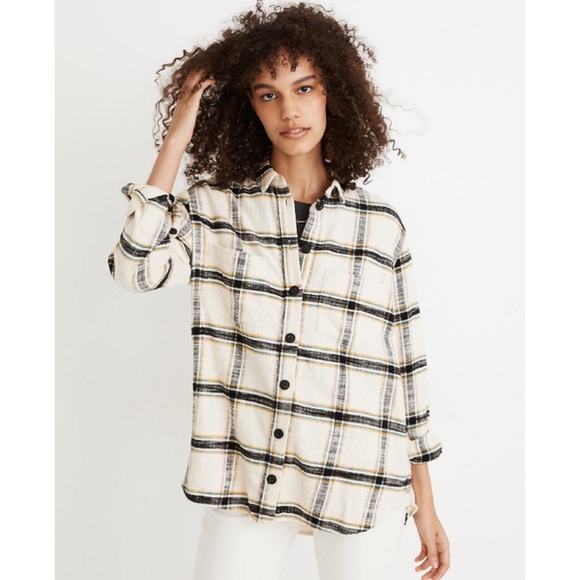 Madewell Tops - Madewell Ex Boyfriend Shirt in Caney Plaid